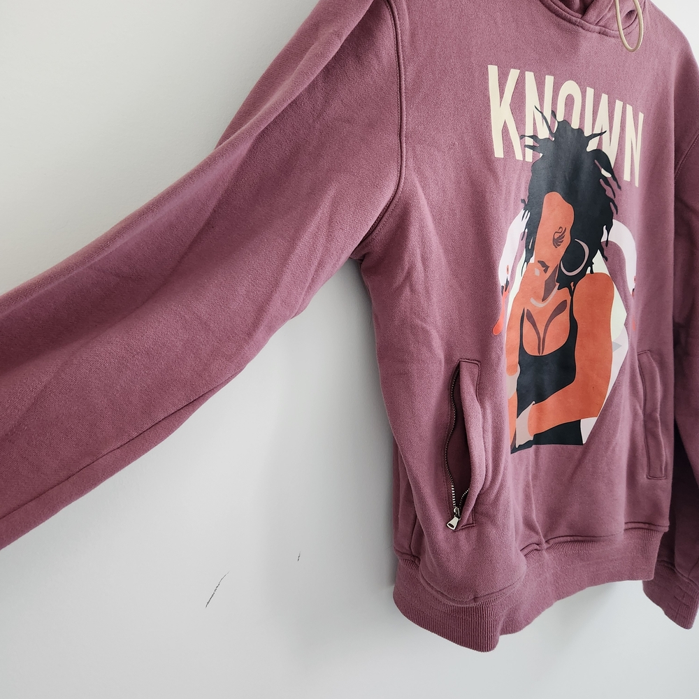 Women's Mauve Hoodie Sweater - Picture 8 of 13